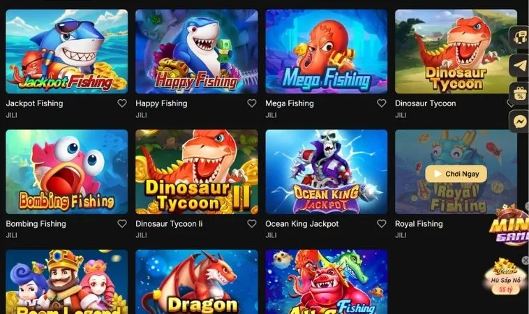 Sảnh bắn cá Sunwin quy tụ nhiều tựa game hấp dẫn